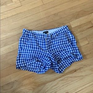 JCREW picnic table blue shorts